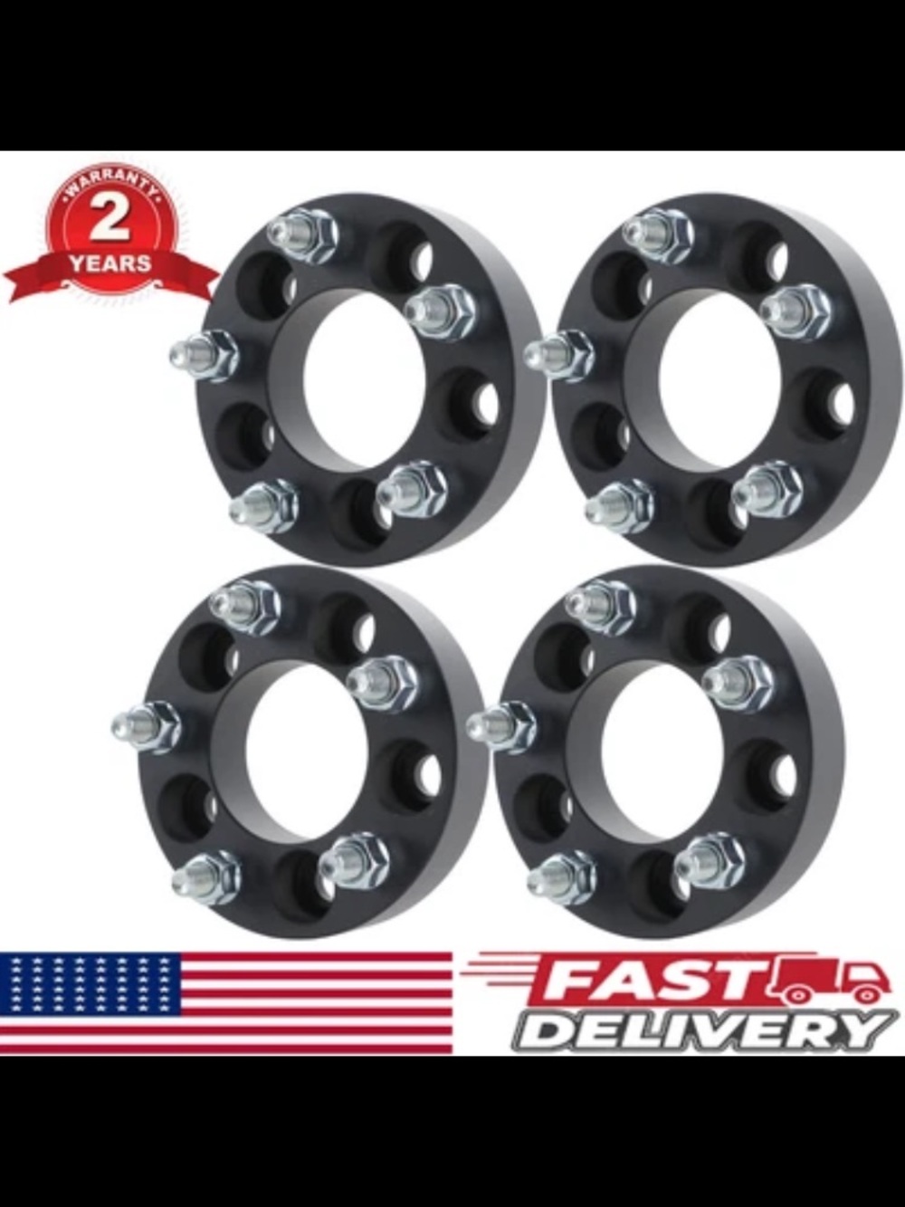 4Pcs 1.25" 5x108 to 5x114.3 Wheel Spacers Adapters 12x1.5 Studs for Volvo